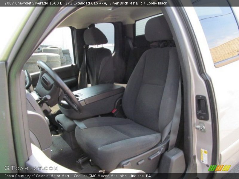 Silver Birch Metallic / Ebony Black 2007 Chevrolet Silverado 1500 LT Z71 Extended Cab 4x4