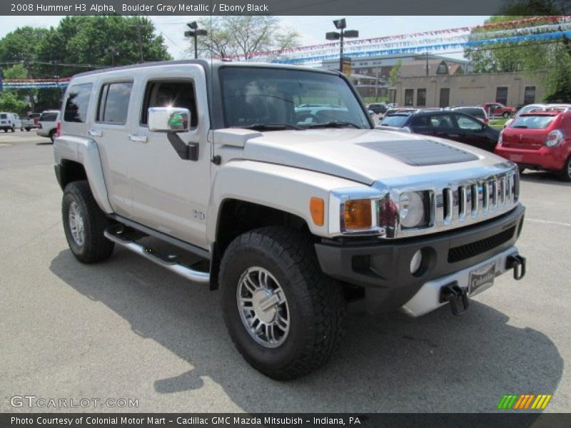 Boulder Gray Metallic / Ebony Black 2008 Hummer H3 Alpha