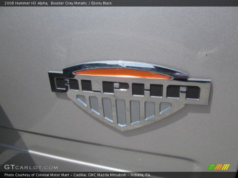 Boulder Gray Metallic / Ebony Black 2008 Hummer H3 Alpha