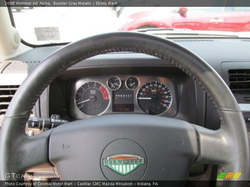 Boulder Gray Metallic / Ebony Black 2008 Hummer H3 Alpha