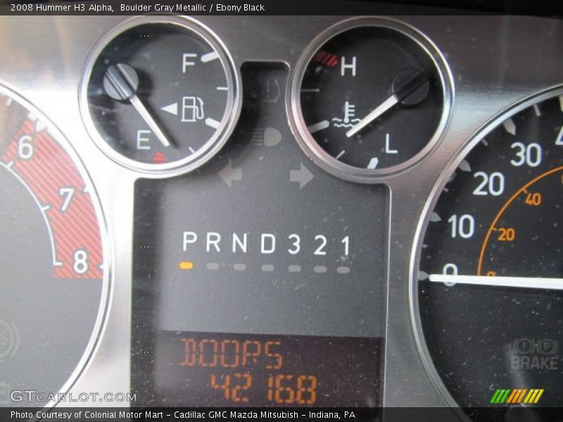 Boulder Gray Metallic / Ebony Black 2008 Hummer H3 Alpha