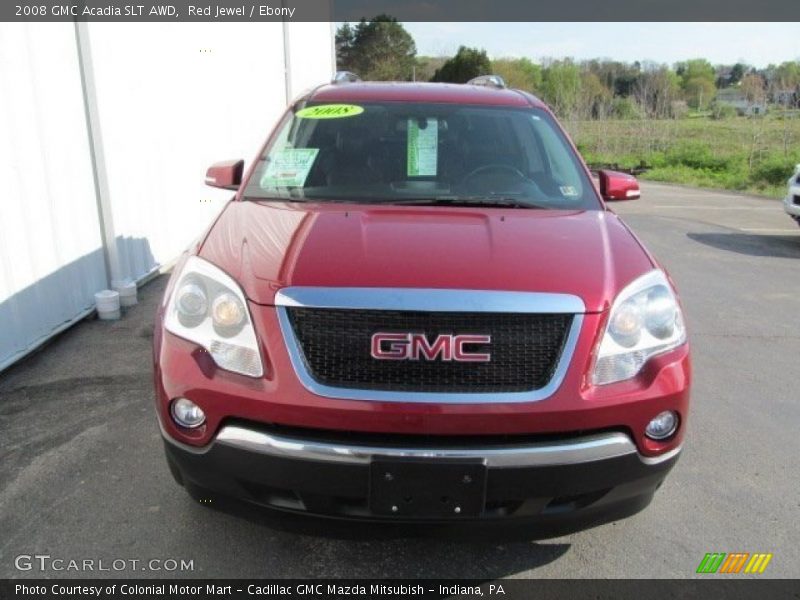Red Jewel / Ebony 2008 GMC Acadia SLT AWD