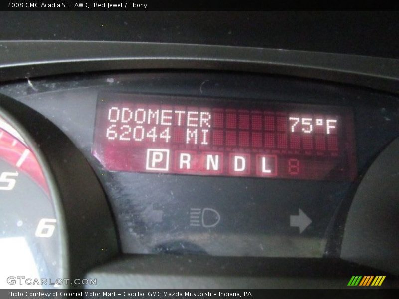 Red Jewel / Ebony 2008 GMC Acadia SLT AWD