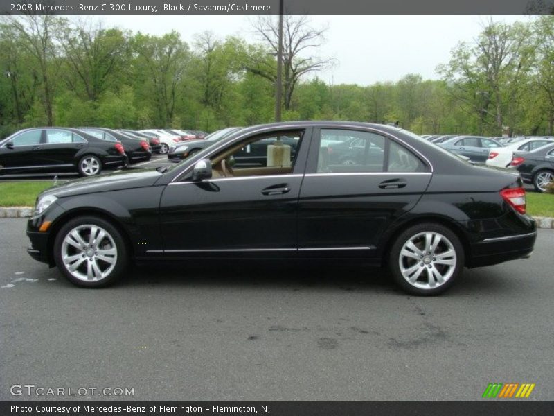 Black / Savanna/Cashmere 2008 Mercedes-Benz C 300 Luxury