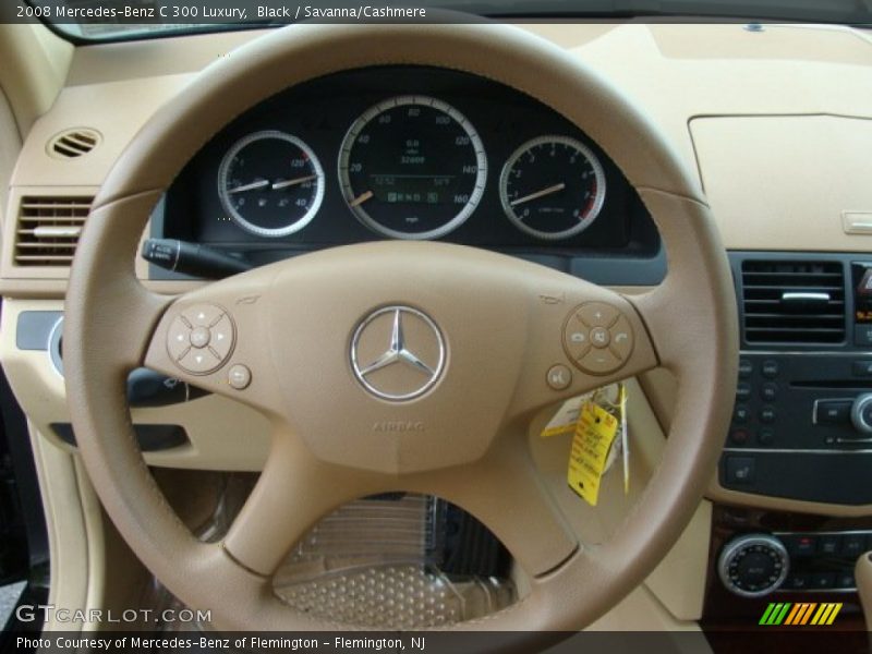 Black / Savanna/Cashmere 2008 Mercedes-Benz C 300 Luxury