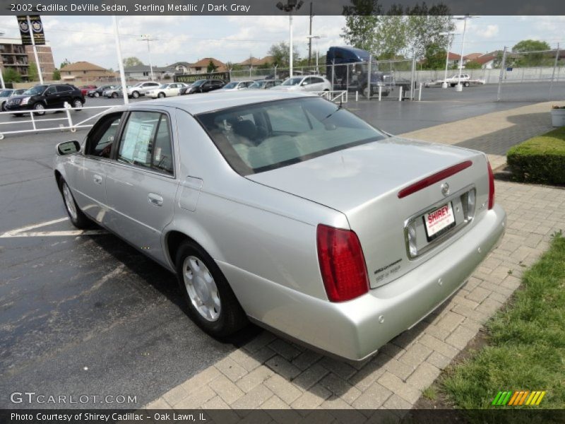 Sterling Metallic / Dark Gray 2002 Cadillac DeVille Sedan
