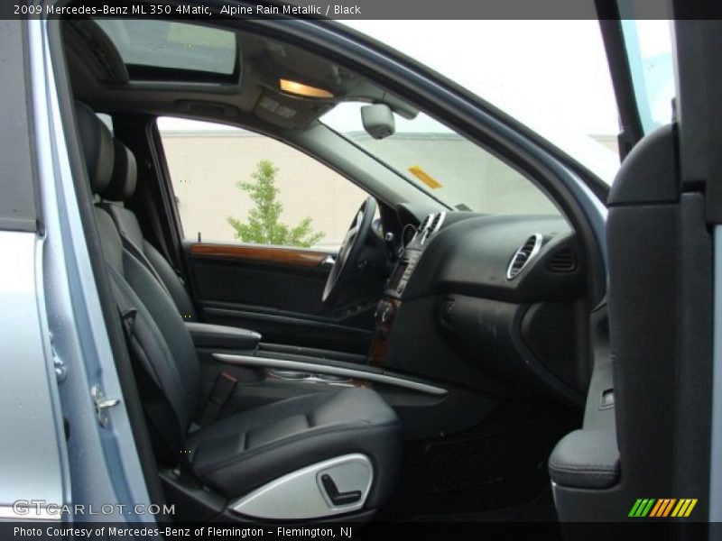Alpine Rain Metallic / Black 2009 Mercedes-Benz ML 350 4Matic