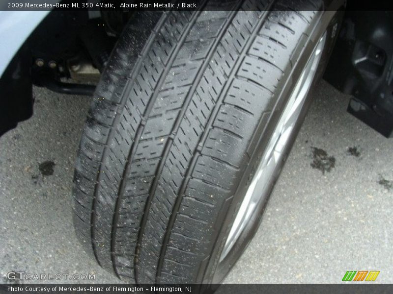 Alpine Rain Metallic / Black 2009 Mercedes-Benz ML 350 4Matic