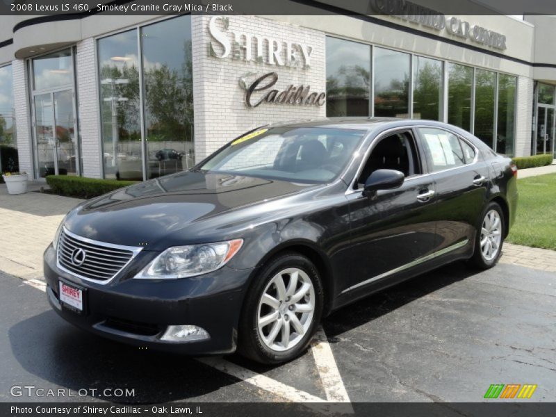 Smokey Granite Gray Mica / Black 2008 Lexus LS 460