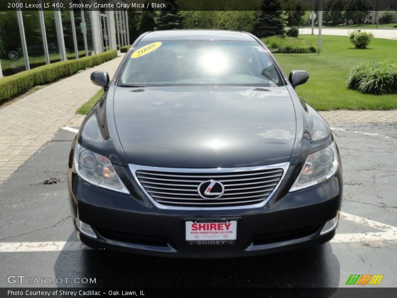 Smokey Granite Gray Mica / Black 2008 Lexus LS 460