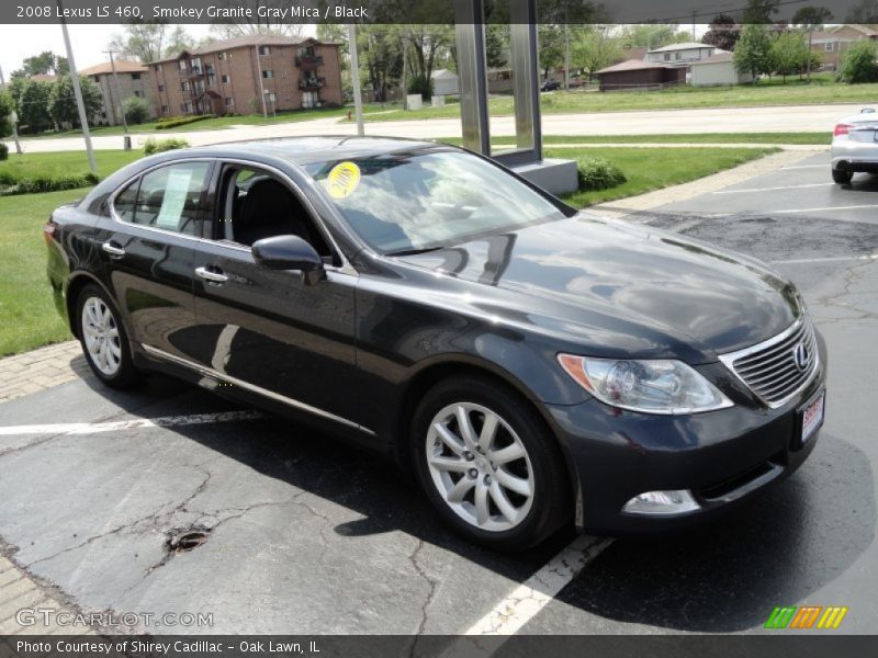 Smokey Granite Gray Mica / Black 2008 Lexus LS 460
