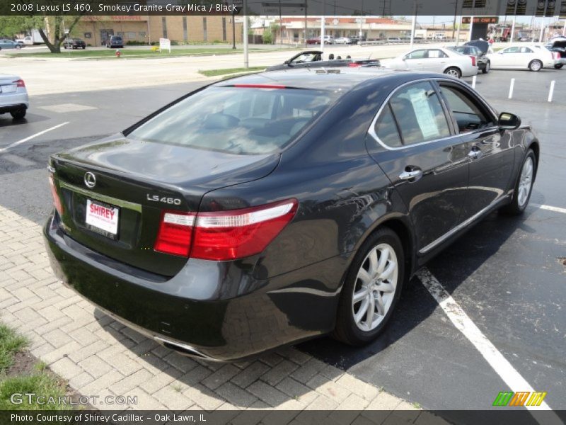 Smokey Granite Gray Mica / Black 2008 Lexus LS 460