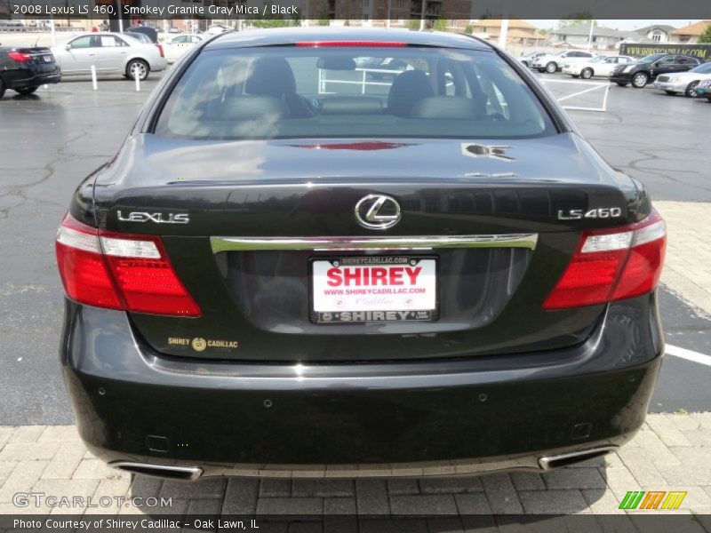 Smokey Granite Gray Mica / Black 2008 Lexus LS 460