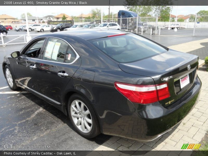 Smokey Granite Gray Mica / Black 2008 Lexus LS 460