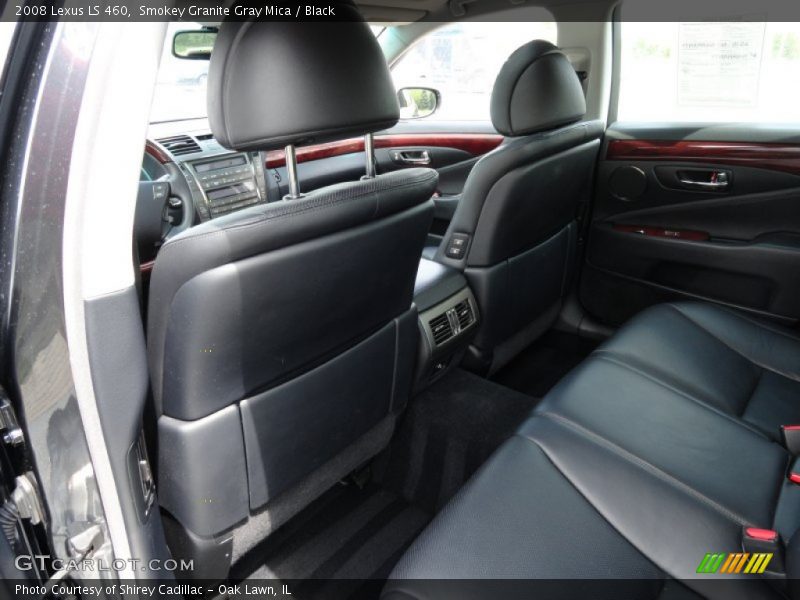 Smokey Granite Gray Mica / Black 2008 Lexus LS 460