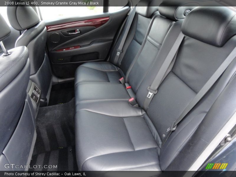 Smokey Granite Gray Mica / Black 2008 Lexus LS 460