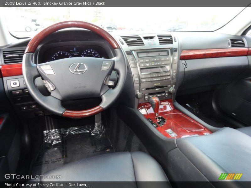 Smokey Granite Gray Mica / Black 2008 Lexus LS 460