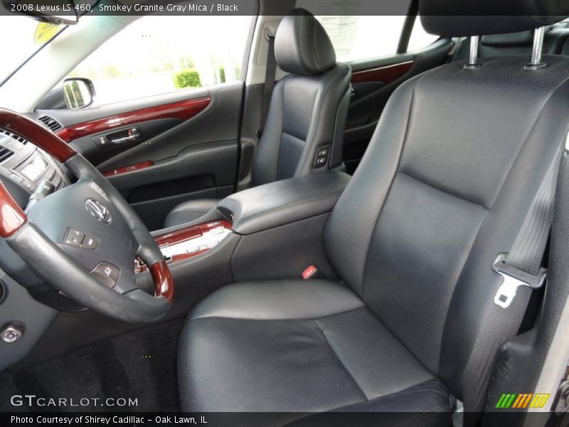 Smokey Granite Gray Mica / Black 2008 Lexus LS 460