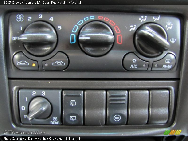 Controls of 2005 Venture LT