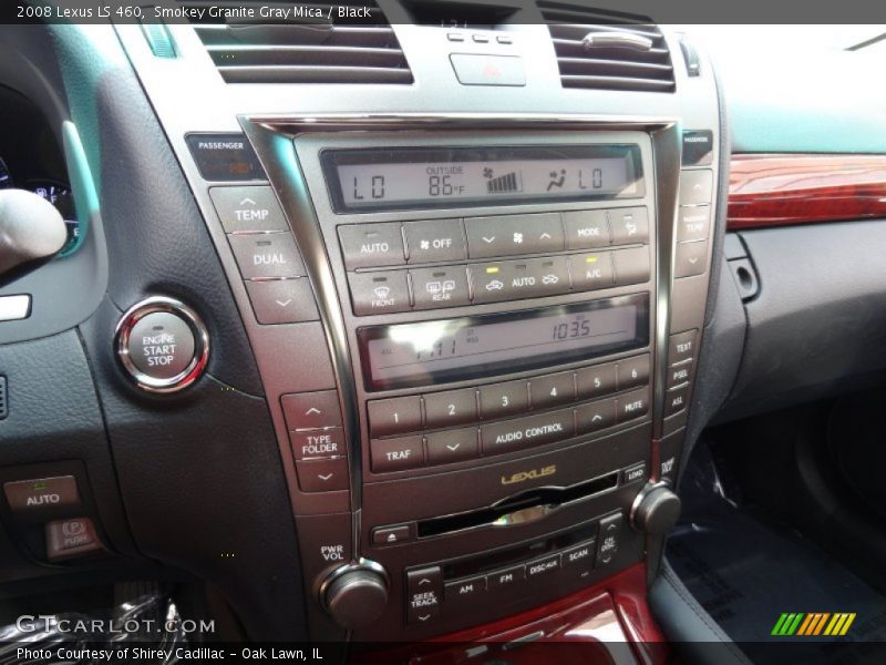 Smokey Granite Gray Mica / Black 2008 Lexus LS 460