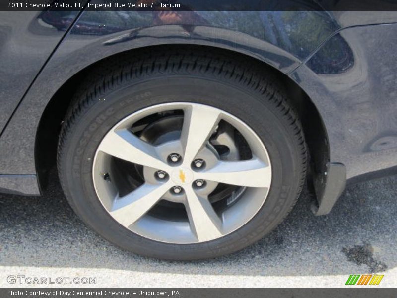 Imperial Blue Metallic / Titanium 2011 Chevrolet Malibu LT