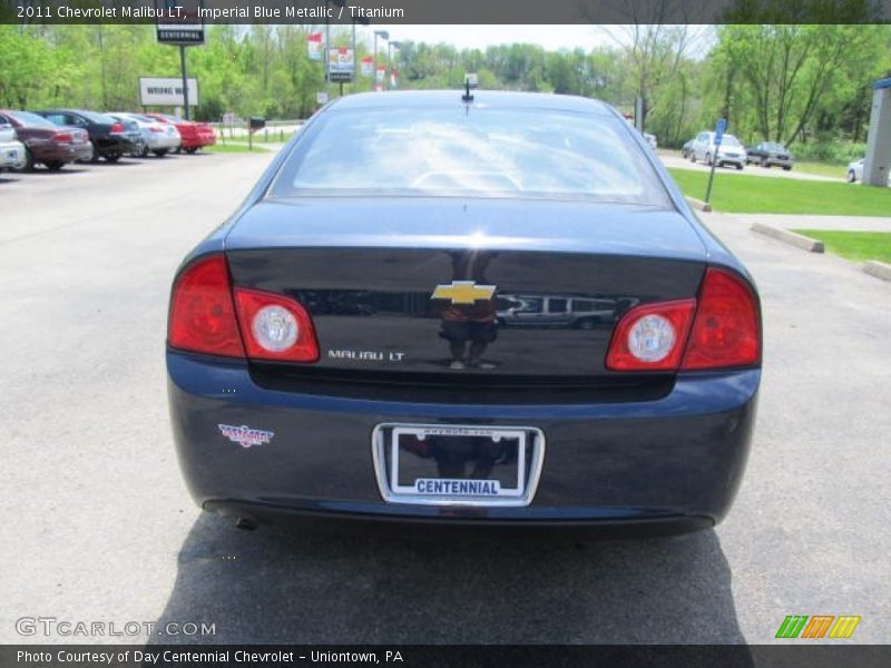 Imperial Blue Metallic / Titanium 2011 Chevrolet Malibu LT
