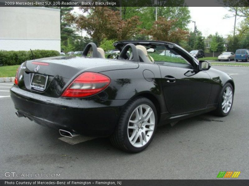 Black / Black/Beige 2009 Mercedes-Benz SLK 300 Roadster