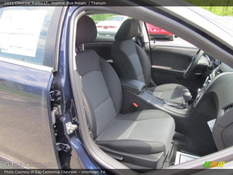Imperial Blue Metallic / Titanium 2011 Chevrolet Malibu LT