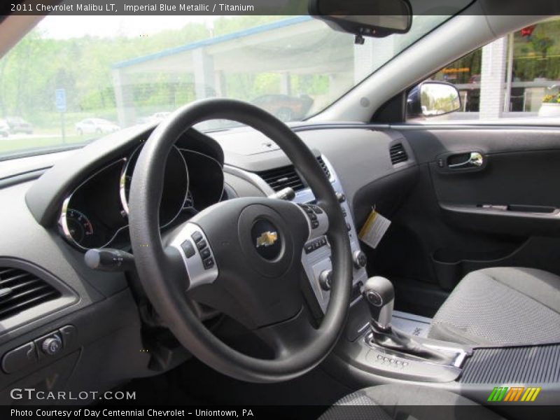 Imperial Blue Metallic / Titanium 2011 Chevrolet Malibu LT
