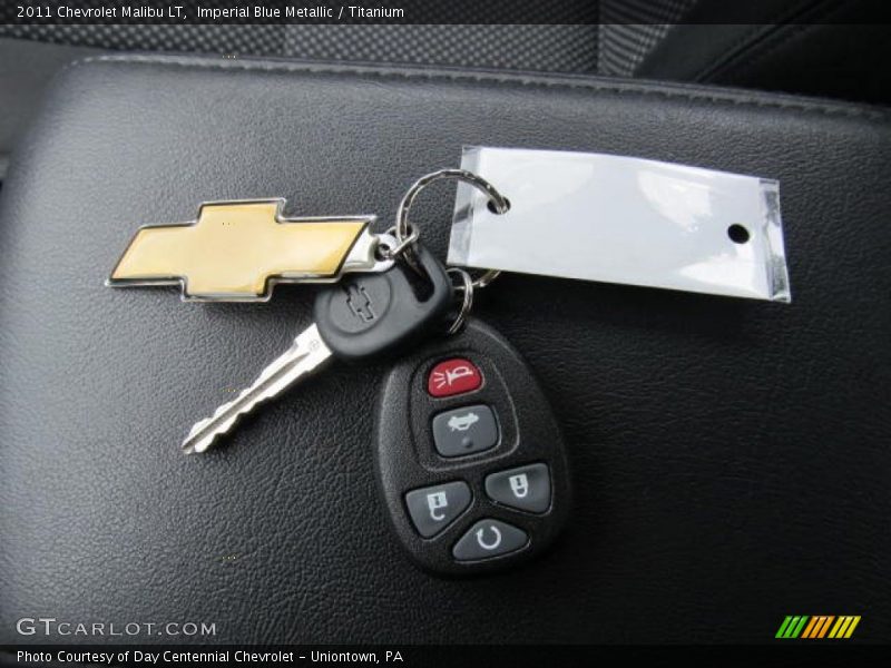 Imperial Blue Metallic / Titanium 2011 Chevrolet Malibu LT