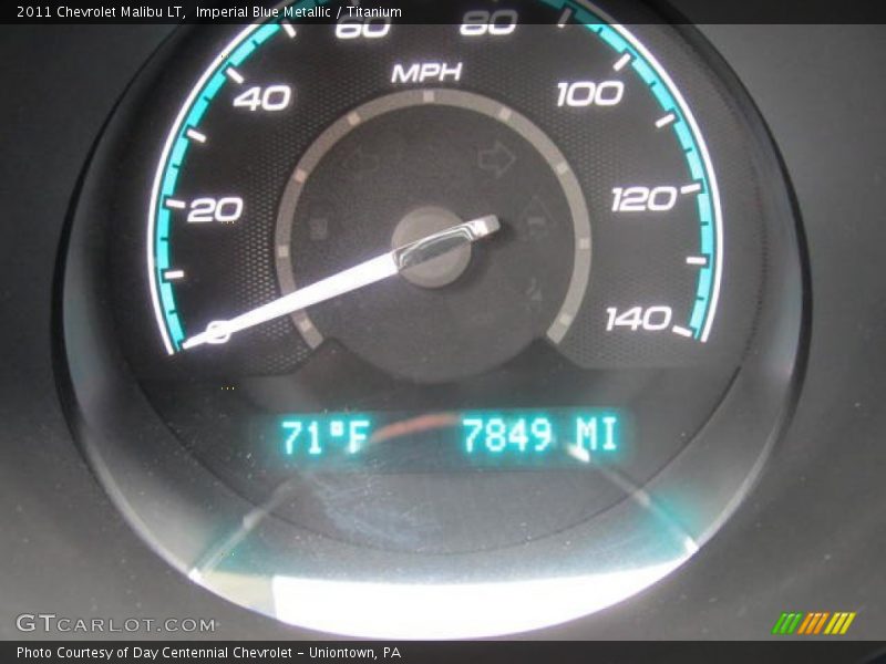 Imperial Blue Metallic / Titanium 2011 Chevrolet Malibu LT