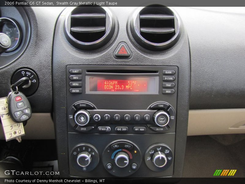 Controls of 2006 G6 GT Sedan