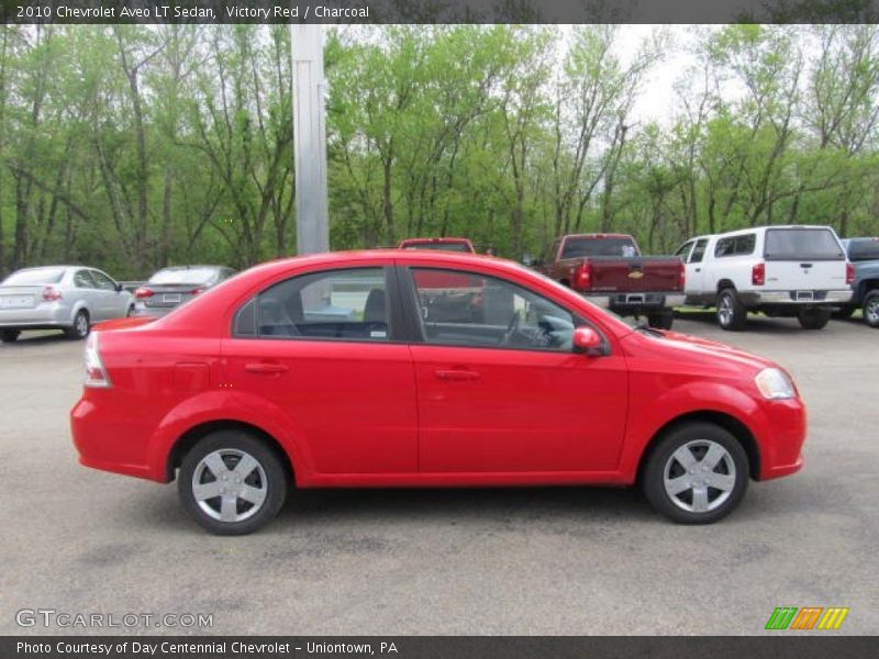 Victory Red / Charcoal 2010 Chevrolet Aveo LT Sedan