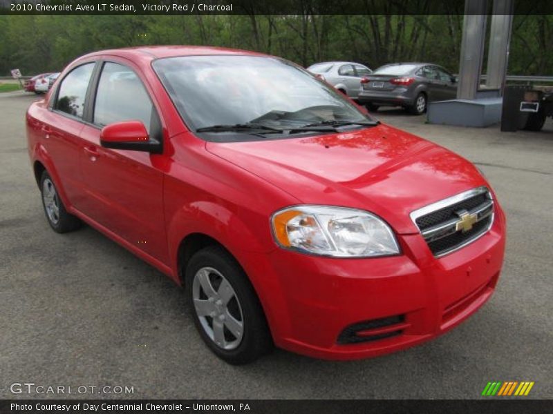 Victory Red / Charcoal 2010 Chevrolet Aveo LT Sedan