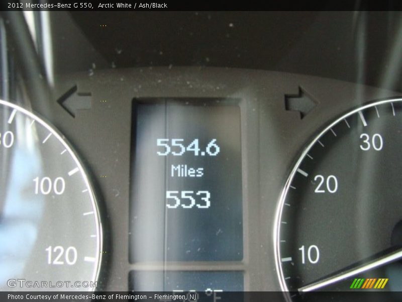 Arctic White / Ash/Black 2012 Mercedes-Benz G 550