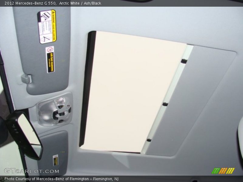 Arctic White / Ash/Black 2012 Mercedes-Benz G 550