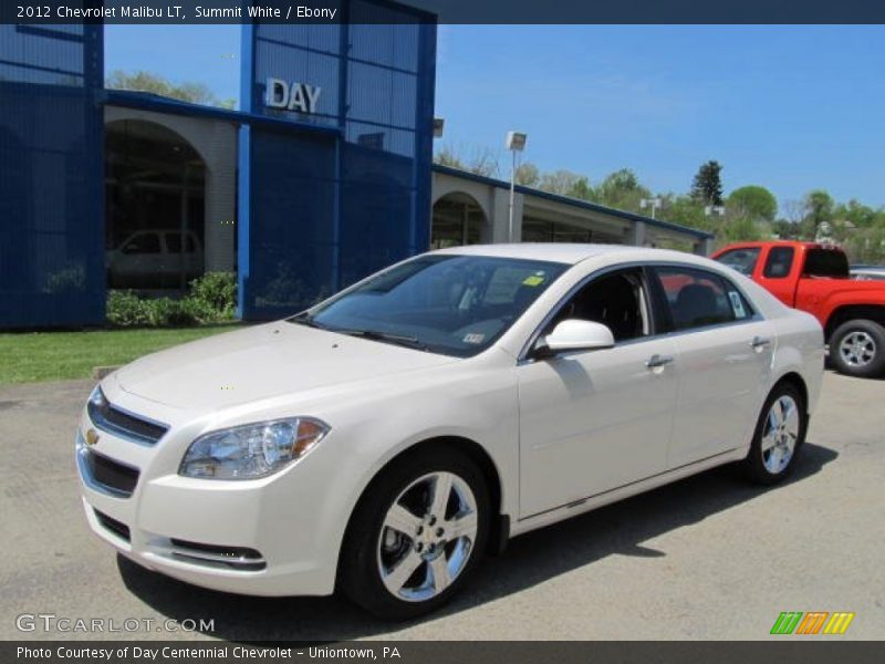 Summit White / Ebony 2012 Chevrolet Malibu LT