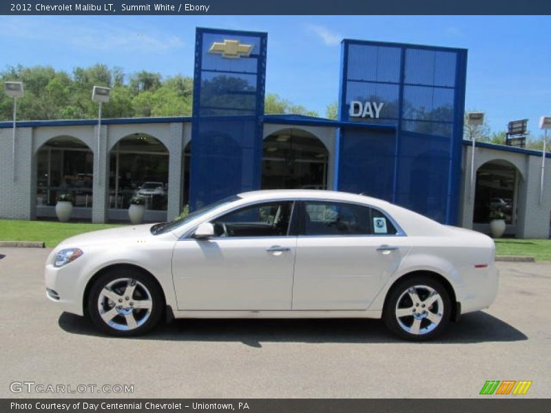 Summit White / Ebony 2012 Chevrolet Malibu LT