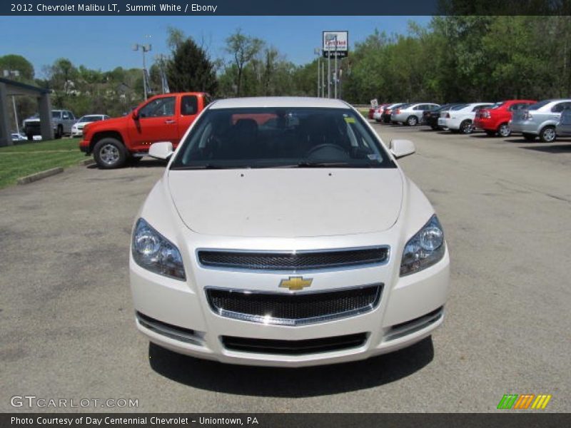 Summit White / Ebony 2012 Chevrolet Malibu LT