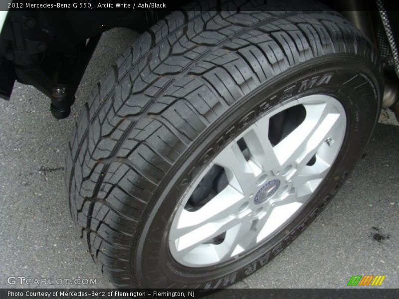 Arctic White / Ash/Black 2012 Mercedes-Benz G 550