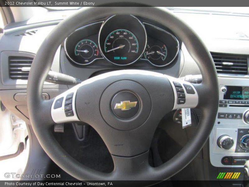 Summit White / Ebony 2012 Chevrolet Malibu LT