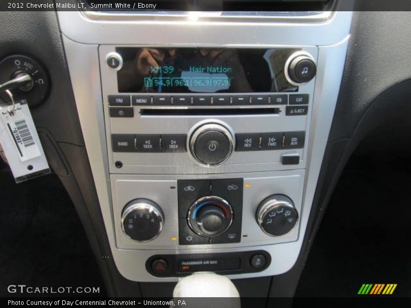 Summit White / Ebony 2012 Chevrolet Malibu LT