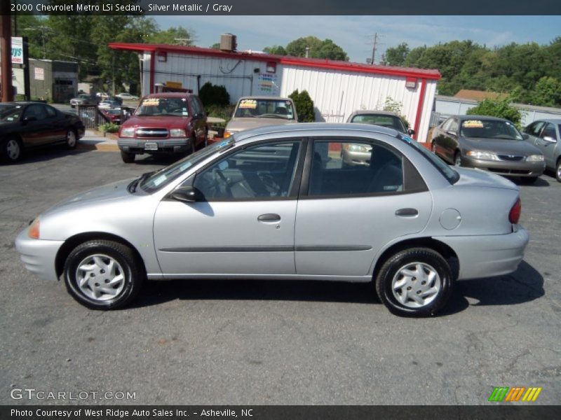  2000 Metro LSi Sedan Silver Metallic