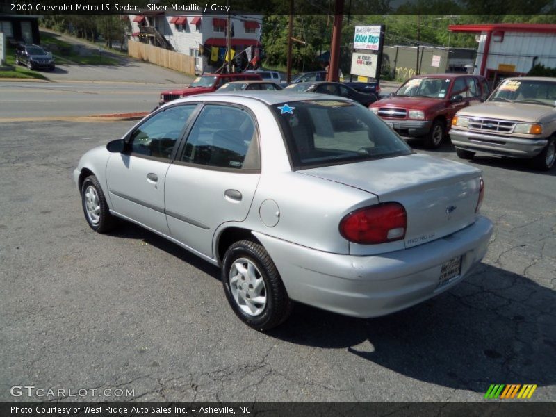 Silver Metallic / Gray 2000 Chevrolet Metro LSi Sedan