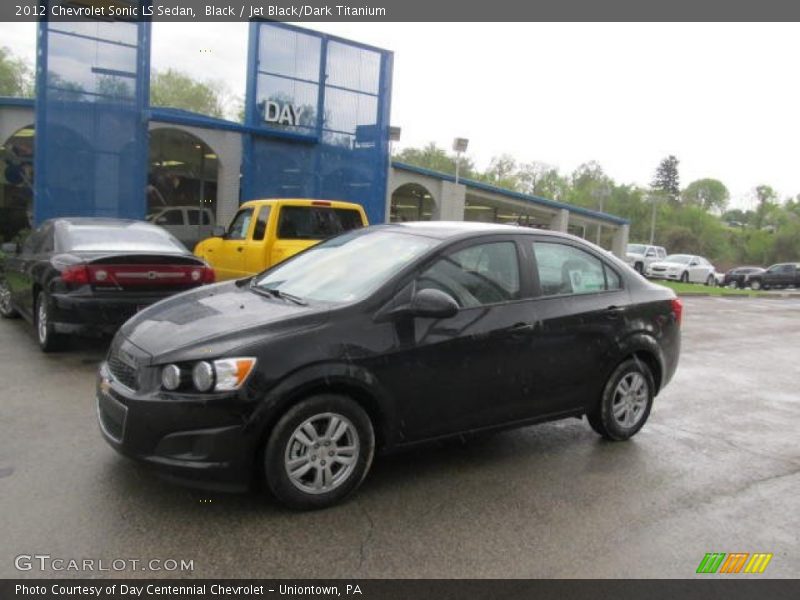 Black / Jet Black/Dark Titanium 2012 Chevrolet Sonic LS Sedan