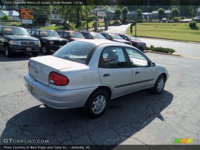 Silver Metallic / Gray 2000 Chevrolet Metro LSi Sedan