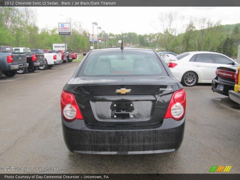 Black / Jet Black/Dark Titanium 2012 Chevrolet Sonic LS Sedan