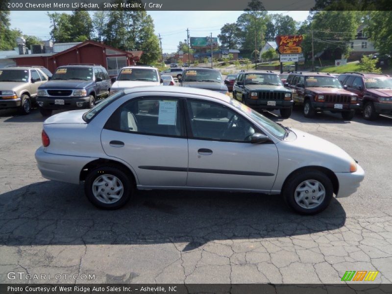 Silver Metallic / Gray 2000 Chevrolet Metro LSi Sedan