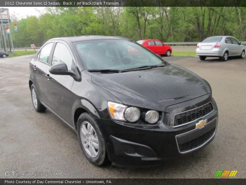 Black / Jet Black/Dark Titanium 2012 Chevrolet Sonic LS Sedan