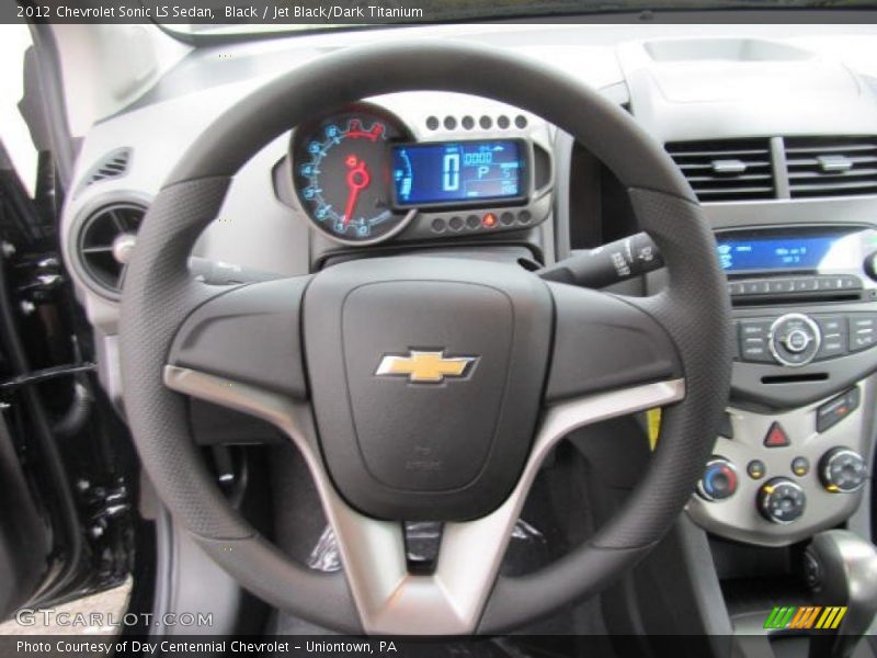 Black / Jet Black/Dark Titanium 2012 Chevrolet Sonic LS Sedan